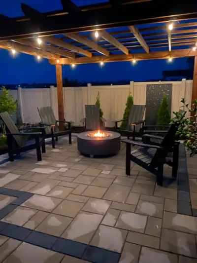 Outdoor fire table