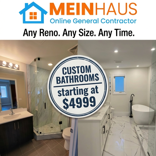 $4995 NEW FULL WASHROOMS/BATHROOMS RENOVATIONS - Burlington in Renovations, General Contracting & Handyman in Oakville / Halton Region - Image 6
