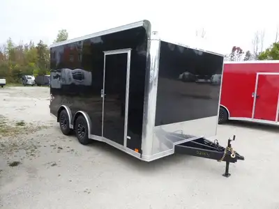 Stock #4531 , 2026 United UXT8.5 X 16, Black, Barn Door, 24˝ Stone Guard, Steel Unibody Construction...