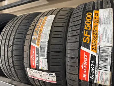 Three brand new 235/35R19 Saffiro SF5K71 tires. These are brand new Z rated tires for $100 each..or...