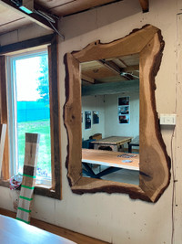 From Our Showroom Large Live Edge Mirror