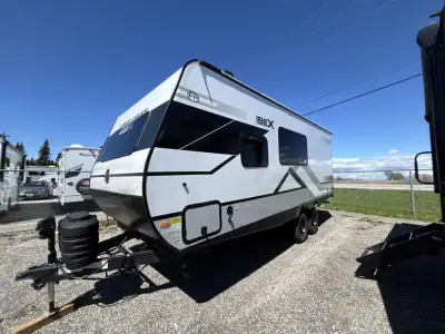 Forest River IBEX travel trailer 20MKB Beast Mode highlights: Queen Bed Slam Latch Cargo Doors Full...