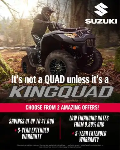 2025 Suzuki Kingquad 400 Automatic Transmission in ATVs in Mississauga / Peel Region - Image 5