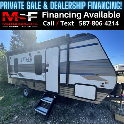 Welcome to Motorsports Financing - Kelowna! 2023 Forest river Puma Engine: 1000