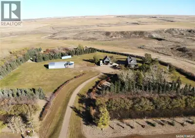 Check out this unique property with a Half-section of land of high-quality farmland, with a coulee r...