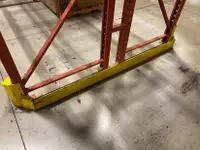 Used  pallet racking guards for end of aisle - 8' long