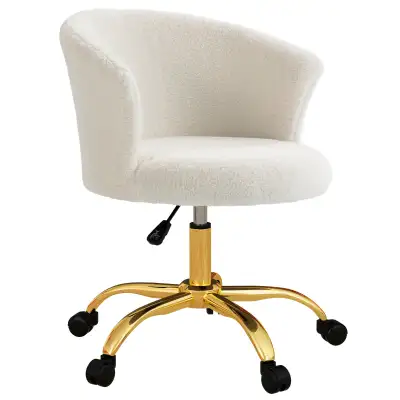 Armless Office Chair, Fluffy Computer Desk Chair with Adjustable, View more