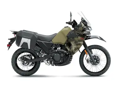 Sturgess Cycle 2026 Kawasaki KLR650 Adventure Cypher Camo BeigeESCAPE. EXPLORE. ENVY.The KLR650 moto...