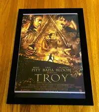 2004 Troy Framed Historical Movie Poster (approx. 19.5” x 13.5”)