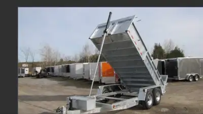 Combo Dump Series Trailers 6 x 10 Tandem 7000lb. Galvanized drop axles Electric brakes (4 wheels) HD...