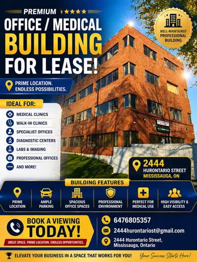 Space for Rent | Premier Commercial & Medical Office in Mississauga Looking for the perfect location...
