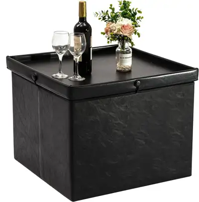 BRAND NEW - UHSTORAGE Large Storage Ottoman Coffee Table with Tr, View more