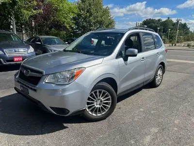 2015 SUBARU FORESTER 2.5 4 CYL 6 SPEED AWD - 1 OWNER NO ACCIDENTS - SAFETIED - WINTER RIMS AND TIRES...
