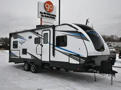 The 2022 Riverside RV Intrepid 240DD is a bunkhouse-style travel trailer designed for families, blen...