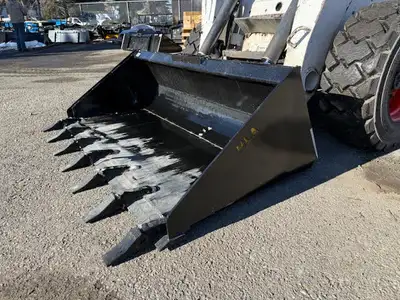 Canadian Made! Smooth Buckets comes with bolt on edge, tooth buckets are welded teeth. 3/16” Materia...
