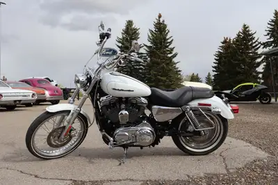 2006 HARLEY-DAVIDSON SPORTSTER XL1200 | 1200CC EVOLUTION V-TWIN | WHITE | 21” FRONT WHEEL | 12” APES...