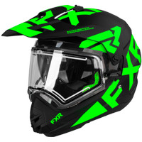 FXR Torque X Green Snowmobile Helmet W/Electric Shield SALE