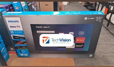 PHILIPS 55" ROKU TV 4K UHD TV, View more