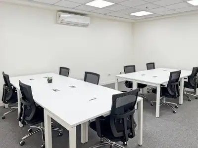 Flexible large office for rent designed to accommodate 25 people at Regus West Georgia. A fully serv...