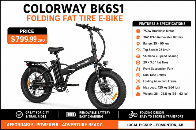 Colorway Escootz Ebike- Save $300 in eBike in Edmonton - Image 2