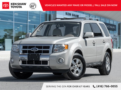 Oxford White Clearcoat Fleet 2009 Ford Escape Limited AWD 6-Speed Automatic with Overdrive Duratec 3...