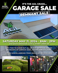 The AGL Grass Garage Sale/Remnant Sale!