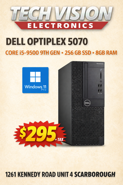 DELL OPTIPLEX 5070 CORE I5-9500 9TH GEN 256 GB SSD, View more