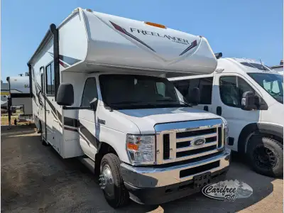 Coachmen Freelander Class C gas Motorhome 26DS highlights: Dual Slides Queen Bed J-lounge Dinette Tw...