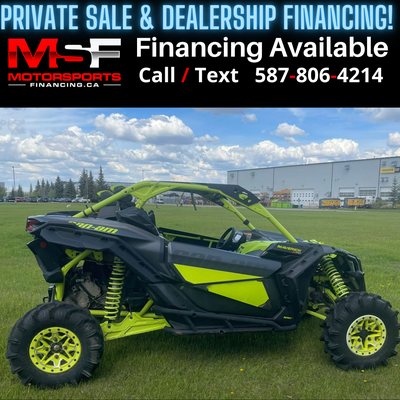 Welcome to Motorsports Financing - Kelowna! 2020 Can am Maverick Engine: 850