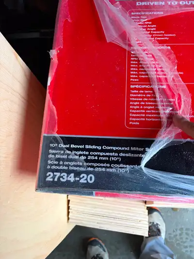 New 10” Milwaukee mitre saw, View more