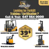 Forklift Training & Certification Start $39  - Job Asst.