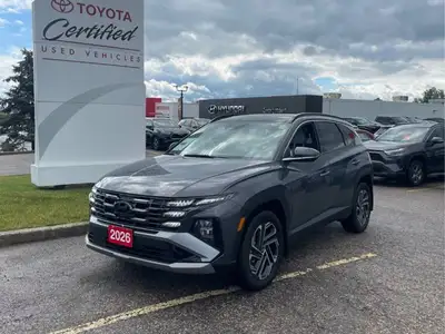 Look at this certified 2026 Hyundai Tucson Hybrid Ultimate AWD | Leather | Sunroof | Heated + Cooled...