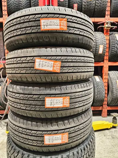 A set of 4 good used P235/65R18 Toledo TL3000 All Season Install and balance $450 Loose purchase $90...