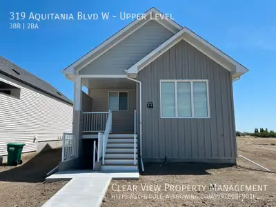 Stunning brand new, never-lived-in 3-bedroom, 2-bathroom upper-l