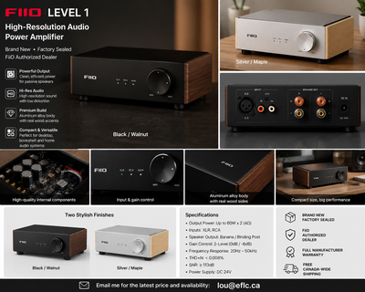 FiiO LEVEL 1 High-Resolution Audio Power Amplifier, View more
