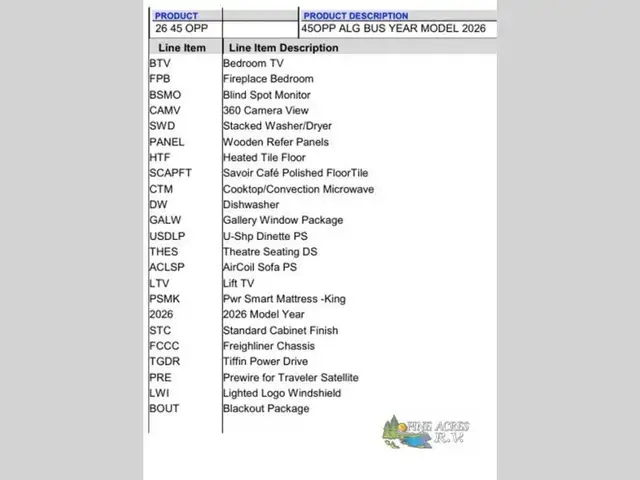 2026 Tiffin Motorhomes Allegro Bus 45 OPP Black Out in RVs & Motorhomes in Moncton - Image 5