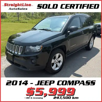 Offered by Straightline Auto Sales, Niagara Falls This 2014 Jeep Compass Sport comes with 247 519 ki...