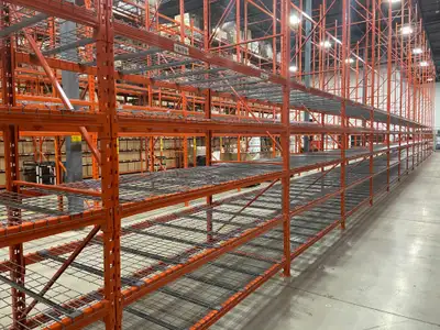 PALLET RACKING, USED RACKING, RACKS, WIRE MESH DECKS, RACK GUARDING, CANTILEVER RACKING, MEZZANINES,...