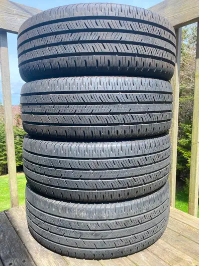 Four Continental 215/55R18 Summer Tires. Excellent Tread on the tires 10/32 Seconds Tread Depth. CAL...