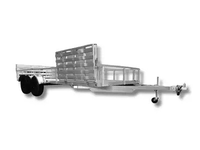 The Marlon UTTA-3746-TEB-7 X 16-SR is a rugged yet lightweight aluminum trailer built to handle dema...
