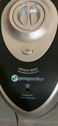 GermGuardian 4-in-1 HEPA Filter & UVC Tower Air Purifier,