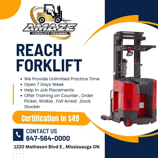 Forklift Training & Certification Start $39 Job Assistance in Drivers & Security in City of Toronto - Image 3