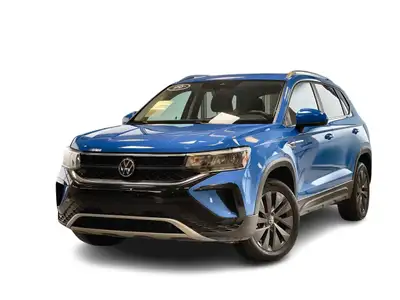 Welcome to BMW Regina 2024 Volkswagen Taos 4D Sport Utility Comfortline Cornflower Blue 4-Wheel Disc...