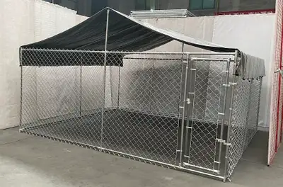 DOG ANIMAL CAGE COMPOUND KENNEL & ROOF COVER 1010201, View more