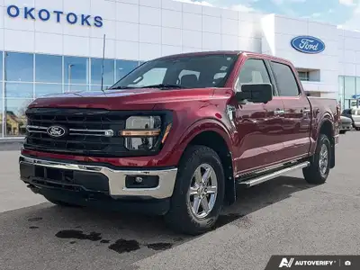 This sharp Rapid Red Metallic 2024 Ford F-150 XLT SuperCrew 4x4 comes to us as a well-maintained loc...