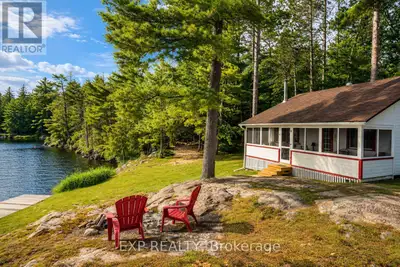 Discover a rare offering on the Trent-Severn Waterway: 5.10 private acres in a water-access-only cha...