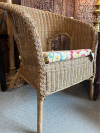 Adorable wicker arm chair from Pier 1