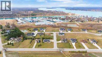 Fully serviced estate lot just south of Port Lambton in St. Clair Marina Estates subdivision. Backin...