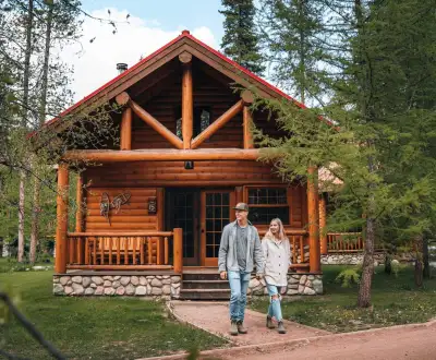 Beautiful Log Cabin Rental – Sleeps 6 – Lake Louise June 15 , View more