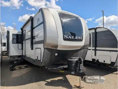 Forest River Salem Hemisphere travel trailer 310BHl highlights: Rear Bunkhouse Walk-In Pantry Booth...